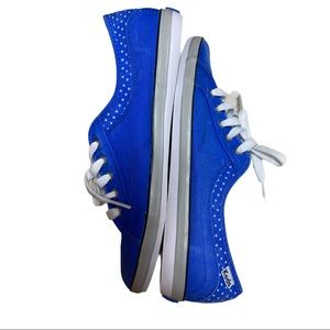 KEDS Woman’s sz 8 Royal blue/light blue polka dot